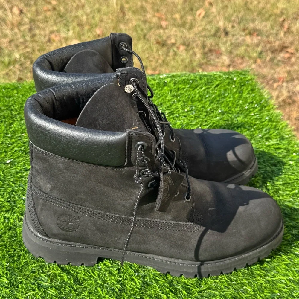 Timberland 10073 Men’s 12M Black 6-Inch Premium Waterproof Leather Boots